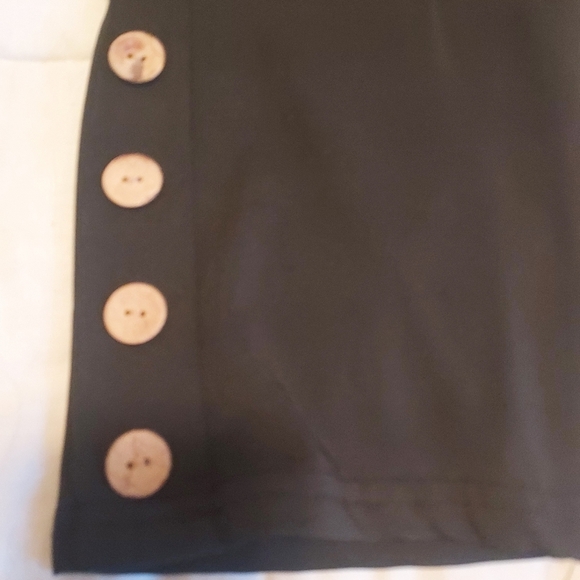Black Pants with Button Accents US Size 16 - Picture 3 of 6